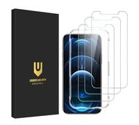 UNBREAKcable Lot de 3 protections d'écran en verre trempé incassable pour iPhone 12/12 Pro [cadre d'installation facile] [dureté 9H] [99,99 % HD transparent] [sans bulles] pour Apple 6,1"