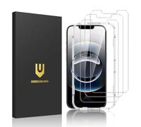 UNBREAKcable Lot de 3 protections d'écran pour iPhone 16e, double verre trempé incassable [cadre d'installation facile] [dureté 9H] [99,99% HD transparent] [compatible avec les coques] pour iPhone