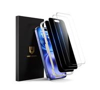 UNBREAKcable Lot de 4 protections d'écran pour iPhone 16-2 verres trempés confidentialité + 2 verres clairs doublement incassables Anti-rayures pour iPhone 6,1 pouces
