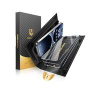 UNBREAKcable pour iPhone 16 Pro Verre Trempé, Lot de 3 Protecteur d'Écran [Dureté 9H+] [Clarté HD de 99,99%] [Cadre d'Installation Facile] [Compatible avec les coques] pour Apple 16 Pro 6,3 Pouces