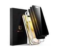 UNBREAKcable Verre Trempé Anti-Espion pour iPhone 15 (6,1 Pouces), Film Protection D'écran avec Outil d'Installation Facile [anti-rayures, anti-traces de doigts et sans bulles] - Lot de 3