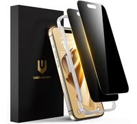 UNBREAKcable Verre Trempé Anti Espion pour iphone 15 Pro Max 6,7 Pouces, Bord Noir Integrale Protection Écran [Lot de 2], Film Protecteur Vitre [Résistant aux Rayures, Anti-Traces de Doigts]