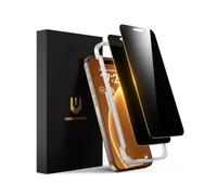 UNBREAKcable Verre Trempé Anti Espion pour iPhone 16 Pro 6,3 Pouces, Bord Noir Integrale Protection Écran [Lot de 2], Film Protecteur Vitre [Résistant aux Rayures, Anti-Traces de Doigts]