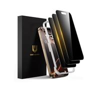 UNBREAKcable Verre Trempé Anti-Espion pour iPhone 16 Pro (6,3 Pouces), Film Protection D'écran avec Outil d'Installation Facile [anti-rayures, anti-traces de doigts et sans bulles] - Lot de 3