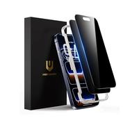 UNBREAKcable Verre Trempé Anti-Espion pour iPhone 17 Pro (6,3 Pouces), Film Protection D’Écran de Confidentialité Incassable avec Cadre d’Installation Facile [Dureté 9H] - Lot de 2