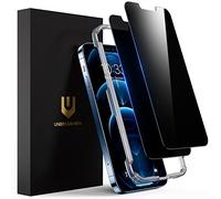 UNBREAKcable Verre Trempé pour iPhone 12 Pro Max(6.7") - Anti Espion Film Protection Écran Vitre HD Dureté 9H [Anti-Spy Privacy, sans Bulles, Anti-Rayures] - Lot de 2 avec Kits d'installation