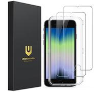 UNBREAKcable Verre Trempé pour iPhone Se 2020/8/7/6/6S (4.7") avec Cadre d'installation et Kits, Film Protection écran Vitre HD Dureté 9H - [Anti-Rayures, Anti-Traces de Doigts, sans Bulles]