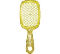 FHI Heat UNbrush Brosse démêlante pour un brossage sans douleur de tous types de cheveux humides ou secs, poils antistatiques DuoFlex durables, poignée légère, brosse à cheveux ventilée, jaune ambré