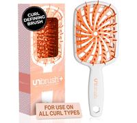 Unbrush Plus Curly Hair Brush For Gentle And Effective Detangling On Wet Or Dry Fragile Hair Types,Detangling Brush With 84 Ultraflex Bristles,Ultra Light,Ventilated.[O27]