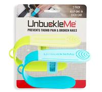 UnbuckleMe Outil de libération de boucle de siège de voiture (comme vu sur Shark Tank) - Aide à ouvrir facilement pour l'arthrite, les ongles longs, les enfants plus âgés - Poussoir à bouton pour