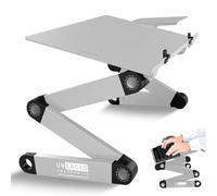 Uncaged Ergonomics WorkEZ Keyboard Tray and Mouse Pad - Black-P Silver