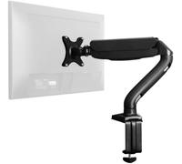 Uncaged Ergonomique Hauteur Réglable, Ergonomique, Pivotant, Seul Ordinateur De Bureau Bras De Moniteur Lcd, Support + Universel Support Vesa + Ressort À Gaz + 3 Ports Usb, Noir (Mm-B)