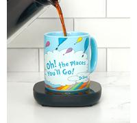 Uncanny Brands Dr. Seuss Oh, The Places You'll Go Mug avec réchauffeur - Garde votre boisson préférée au chaud - Arrêt automatique