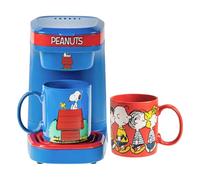 Uncanny Brands Peanuts Cafetière avec 2 tasses