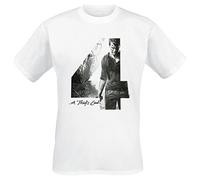 UNCHARTED 4 A Thief's End T-Shirt, Blanc, M Homme