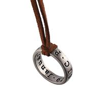 Uncharted 4 Collier de Nathan Drake en cuir réglable avec anneau pour homme et femme
