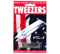 Uncle Bill's Sliver Gripper Precision Tweezers Stainless Steel Bottled Survival