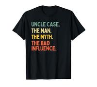 Uncle Case Citation The Man The Myth The Bad Influence Funny T-Shirt