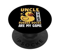 Uncle is My Name Canards en Caoutchouc sont Mon Jeu Canard en Caoutchouc PopSockets PopGrip Adhésif