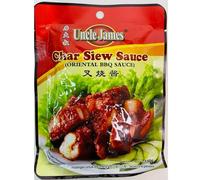 UNCLE JAMES Char Siew (Oriental BBQ Sauce) Sauce Miel-Sucrée 150g/Sachet -Livraison Gratuite France (3 sachets)