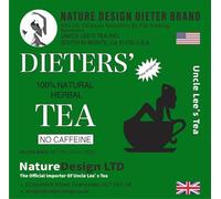 Uncle Lee's Dieters Tea Lot de 30 sachets de laxatif respectueux du ventre - Réduction de 93 % de l'impact du CO2 par emballage à plat