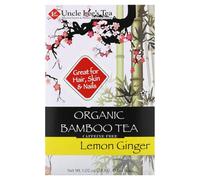 Uncle Lee's Tea, Thé de Bambou Biologique, Citron Gingembre, Sans Caféine, 18 Sachets, 1,02 oz (28,8 g)