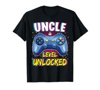 Uncle Level Unlocked Pregnancy Funny Gamer Uncle to Be T-Shirt