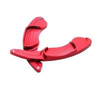 UNCLE LIAO 2 pièces en voiture volant changement de vitesse palette lame manette de vitesse adapté pour Ford Taurus 2015-2019 extensions de changement de volant.,B-Red
