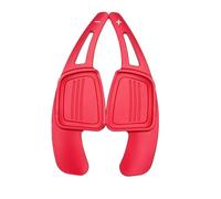 UNCLE LIAO 2 pièces en voiture volant changement de vitesse palette lame manette de vitesse adapté pour Audi A3 A4 A5 A6 B9 Q7 TT TTS extensions de changement de volant.,C-Red