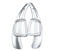 UNCLE LIAO 2 pièces en voiture volant changement de vitesse palette lame manette de vitesse adapté pour Audi A4 B9 A5 Q2 Q7 S3 S4 TT TTS 2016 2017 2018 extensions de changement de volant.,D-Silver