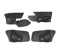 UNCLE LIAO Garniture de Couverture de Panneau d'accoudoir de Porte de Voiture Couverture de Panneau de Porte pour VW Golf 5 Jetta 2005-2009.,Black