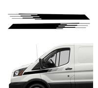 UNCLE LIAO Voiture de Décalque de Latérale de Corps Jupe,pour Ford Transit Tourneo Porte de Voiture latérales Jupe Autocollant Corps Vinyle décalque.,White