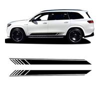 UNCLE LIAO Voiture de Décalque de Latérale de Corps Jupe,pour Mercedes Benz GLS Class 2020 X167 X166 X164 Porte de Voiture latérales Jupe Autocollant Corps Vinyle décalque.,Red
