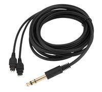 UNCLE LIGHT Câble audio de rechange, compatible avec casque Sennheiser HD 600 Series, prise jack stéréo de 6,35 mm vers 2,5 mm, 3 m, noir