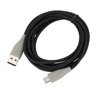 UNCLE LIGHT Câble USB de rechange MMX150, compatible avec les casques de jeu USB Beyerdynamic MMX150, USB-C vers USB, câble auxiliaire, 2 mètres, noir