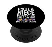 Uncle & Niece Partners in Crime Since Day One Oncle Humour PopSockets PopGrip Adhésif