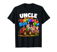 Uncle of The Birthday Boy Farm Tractor Party Theme T-Shirt