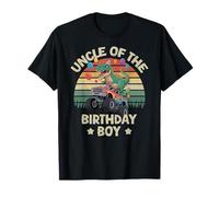 Uncle of The Birthday Party Monster Truck T-Rex Oncle T-Shirt