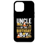 Uncle of The Birthday Party Outfit Excavator Crew Oncle Coque pour iPhone 12 Pro Max
