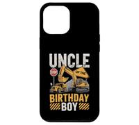 Uncle of The Birthday Party Outfit Excavator Crew Oncle Coque pour iPhone 12 Pro Max