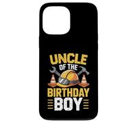 Uncle of The Birthday Party Outfit Excavator Crew Oncle Coque pour iPhone 13 Pro Max