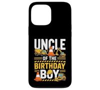 Uncle of The Birthday Party Outfit Excavator Crew Oncle Coque pour iPhone 13 Pro Max