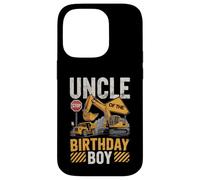 Uncle of The Birthday Party Outfit Excavator Crew Oncle Coque pour iPhone 14 Pro