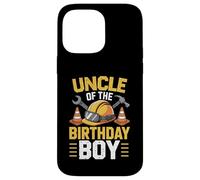 Uncle of The Birthday Party Outfit Excavator Crew Oncle Coque pour iPhone 14 Pro Max