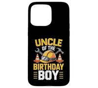 Uncle of The Birthday Party Outfit Excavator Crew Oncle Coque pour iPhone 15 Pro Max