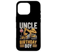 Uncle of The Birthday Party Outfit Excavator Crew Oncle Coque pour iPhone 16 Pro