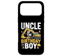 Uncle of The Birthday Party Outfit Excavator Crew Oncle Coque pour iPhone 17 Pro Max