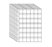 Uncle Paul CS03 Lot de 10 Pochettes Standard pour pièces de Monnaie 9 Trous 10 Feuilles Medium 42 Pocket(29mm X 29mm Each Pocket) …