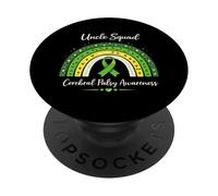 Uncle Ruban de Sensibilisation aux CP Arc-en-Ciel Boho Assorti Vert PopSockets PopGrip Adhésif