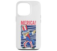 Uncle Sam Dabbing 4th of July Merica Hommes Femmes Enfants Adultes Coque pour iPhone 13 Pro